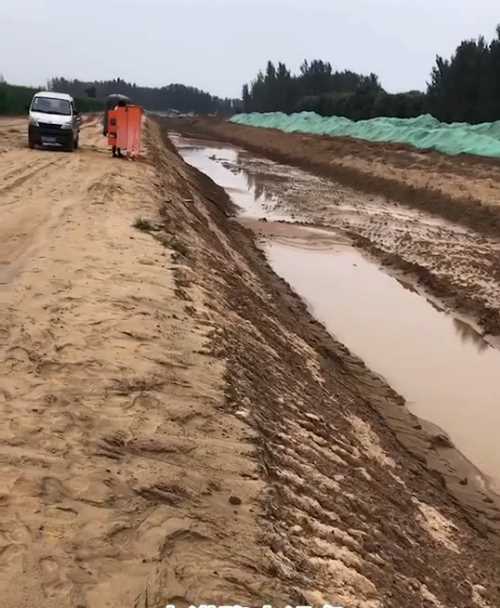 滨州邹平区河道降水